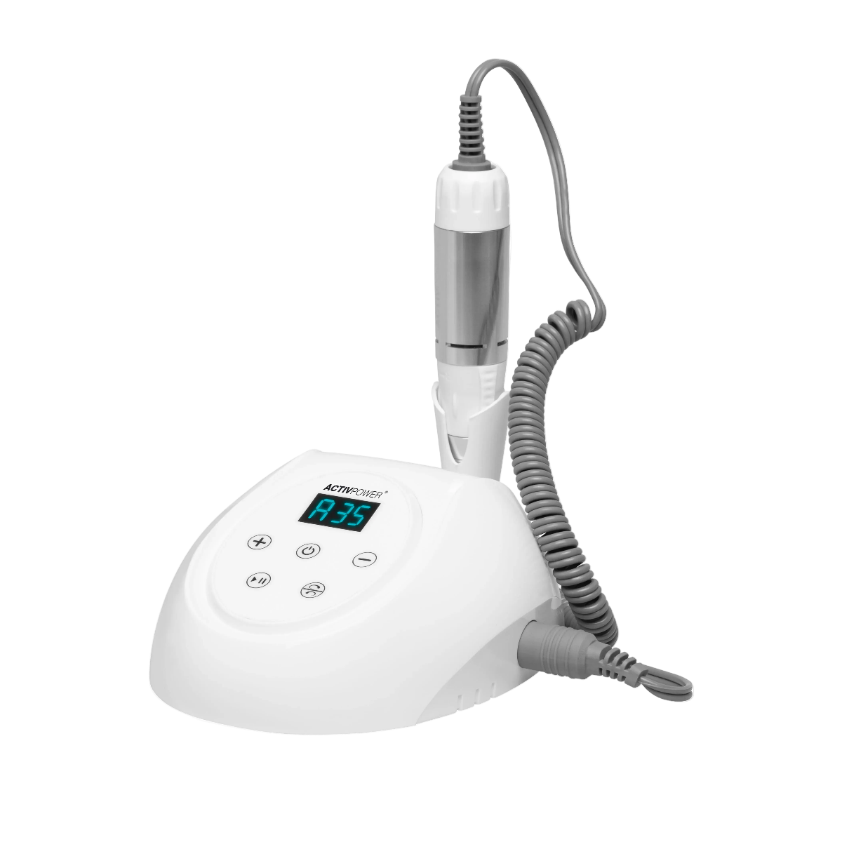 Torno Profesional con Pantalla Digital, Función Pausa y Sistema Twist-Lock para Manicura y Pedicura
