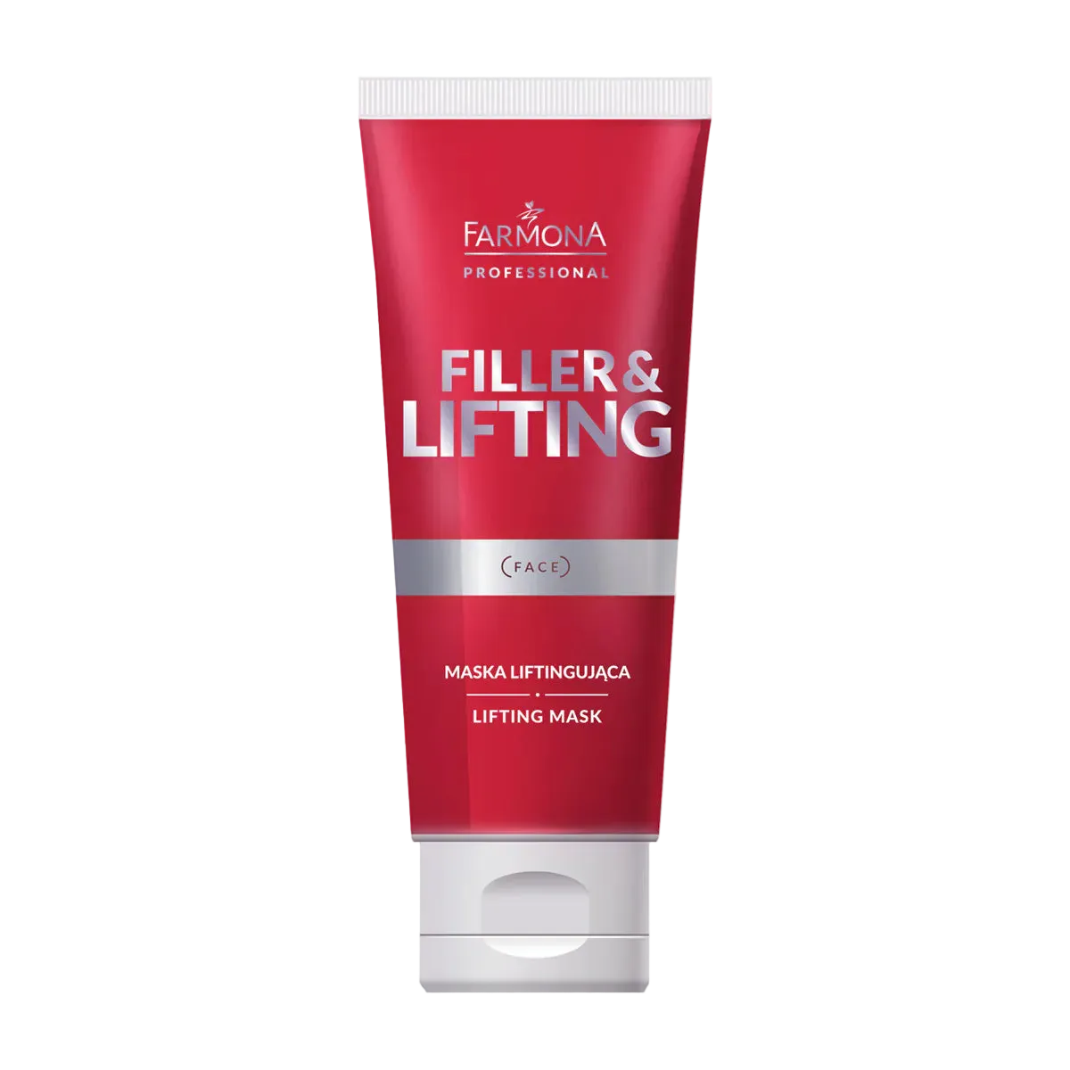Mascarilla facial reafirmante efecto lifting, 200 ml. Farmona Filler &amp; Lifting Tratamiento de Choque Tensor, Ácido Hialurónico, TENS'UP™, Tripéptidos y Aceite de Macadamia
