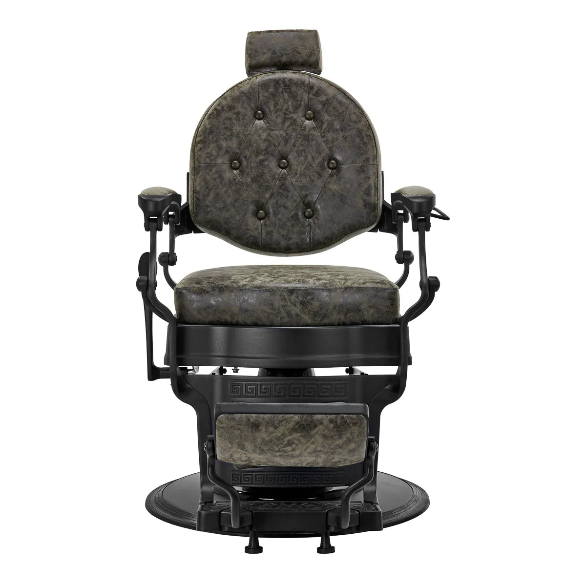 Barber chair President Old Leather Green 