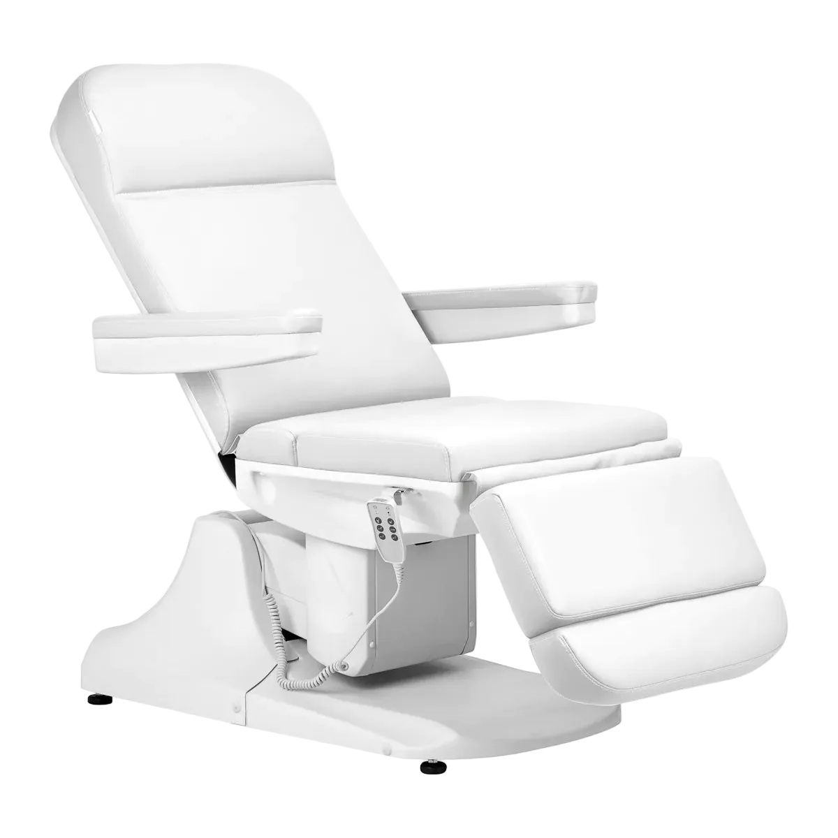 Camilla Multiajustable para Estética Azzurro 891: Regulación Electromecánica de Altura, Respaldo y Reposapiés para Máximo Confort