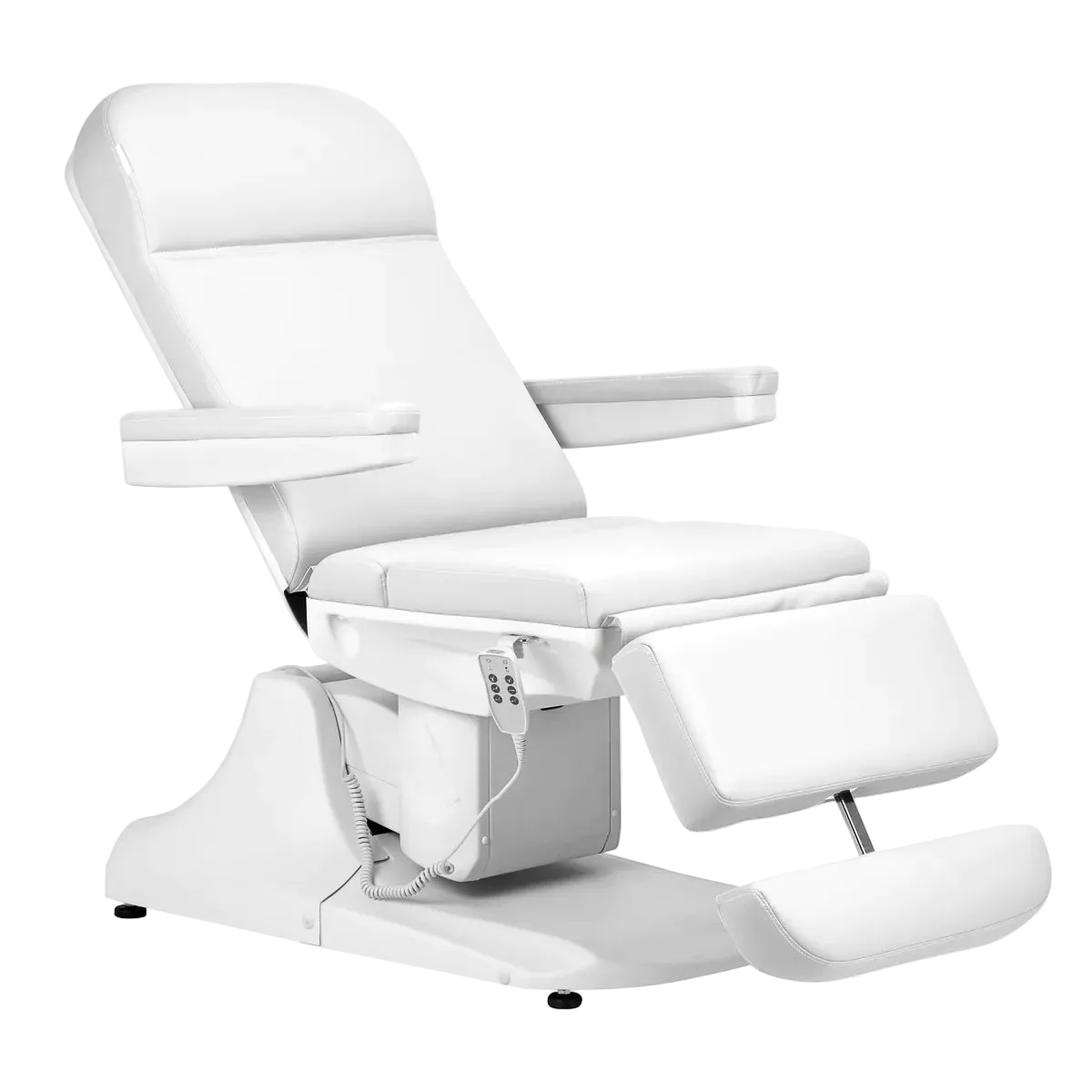 Camilla Multiajustable para Estética Azzurro 891: Regulación Electromecánica de Altura, Respaldo y Reposapiés para Máximo Confort