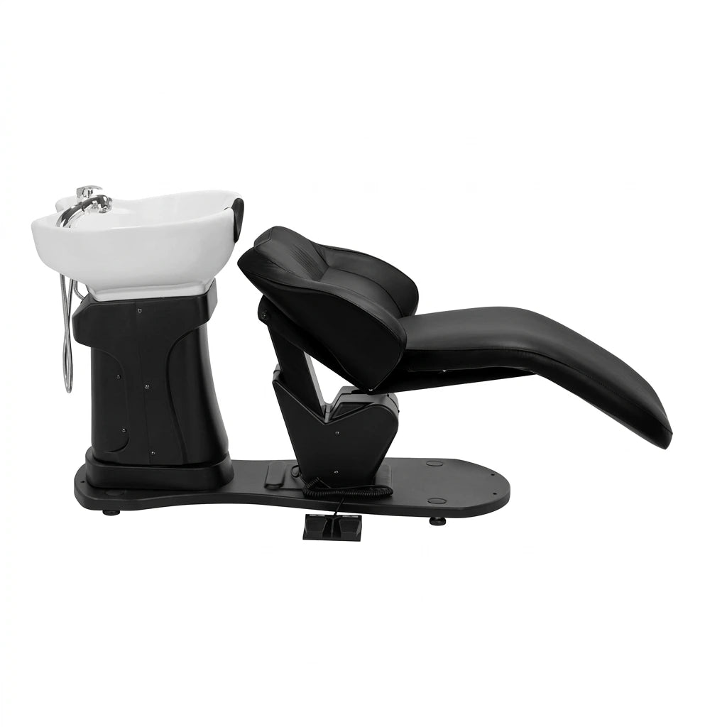 Bac de lavage électrique pour coiffeur Gabbiano TRYCHO noir