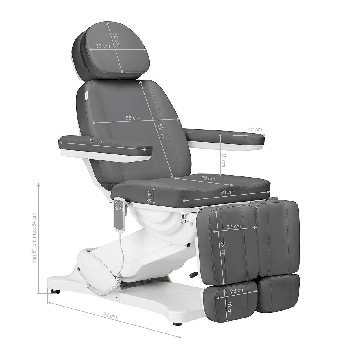 Classic electric pedicure chair with 2 motors