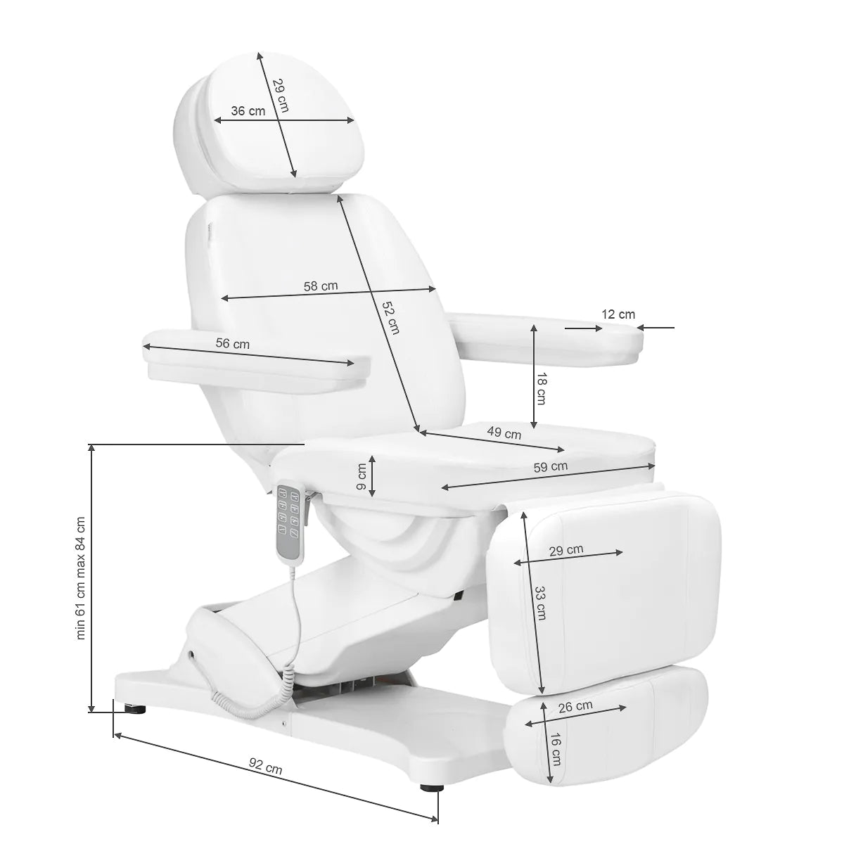 Table de massage électrique Classic pour l'esthétique à 4 moteurs
