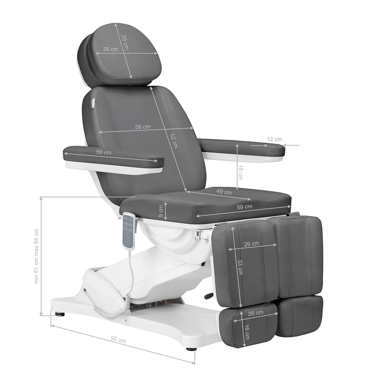 Sillón eléctrico Classic de pedicura de 3 motores