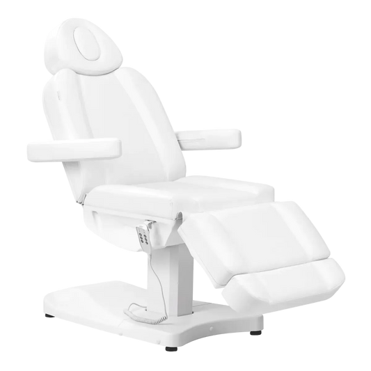 Sillón Eléctrico de Estética Azzurro 803D: 3 Motores, Control Dual por Mando y Pedal, y Máxima Ergonomía