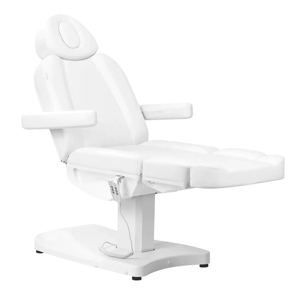 Sillón Eléctrico de Estética Azzurro 803D: 3 Motores, Control Dual por Mando y Pedal, y Máxima Ergonomía