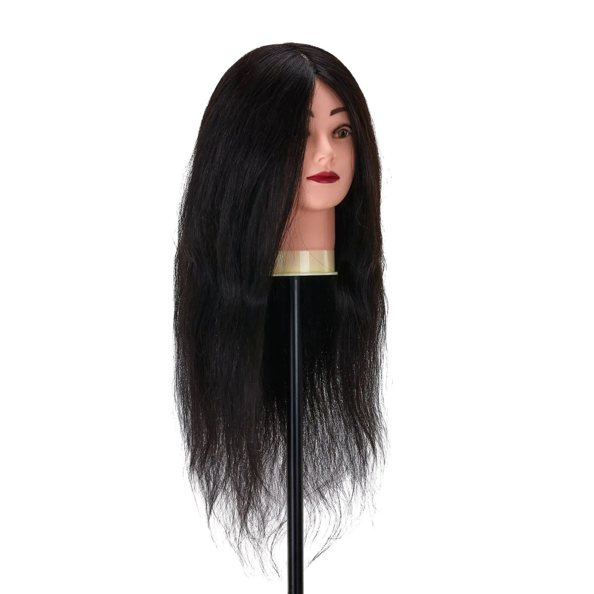 Gabbiano WZ1 hairdressing training head, natural hair, color 1#, length 20" 