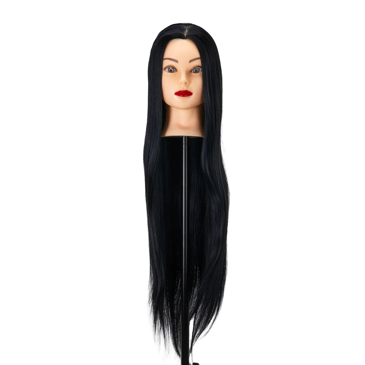 Gabbiano WZ2 hairdressing training head, synthetic hair, color 1#, length 24" 