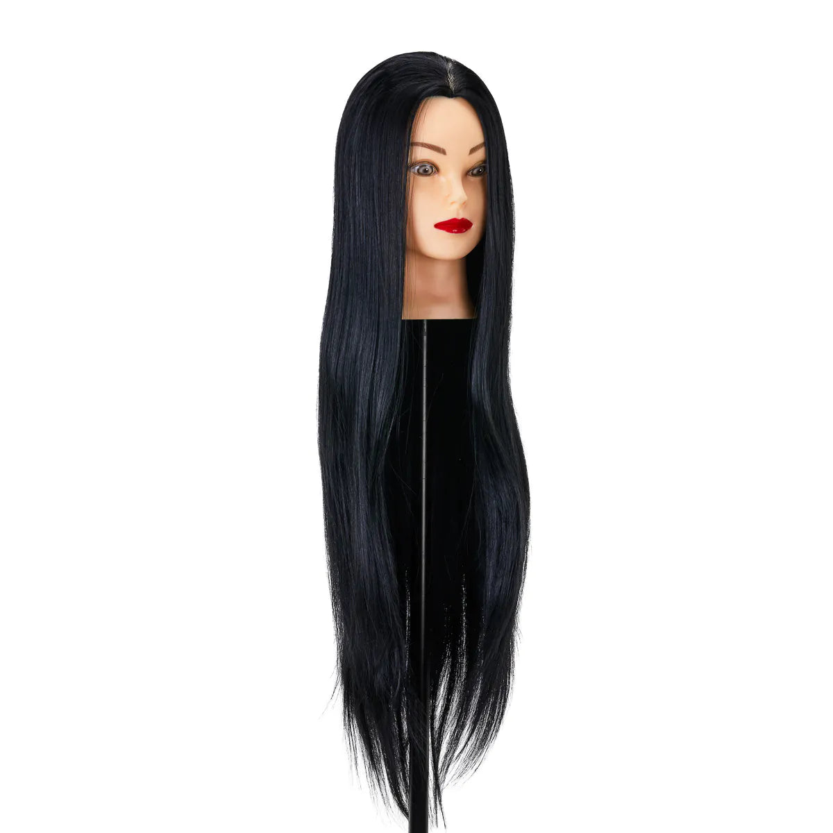 Gabbiano WZ2 hairdressing training head, synthetic hair, color 1#, length 24" 