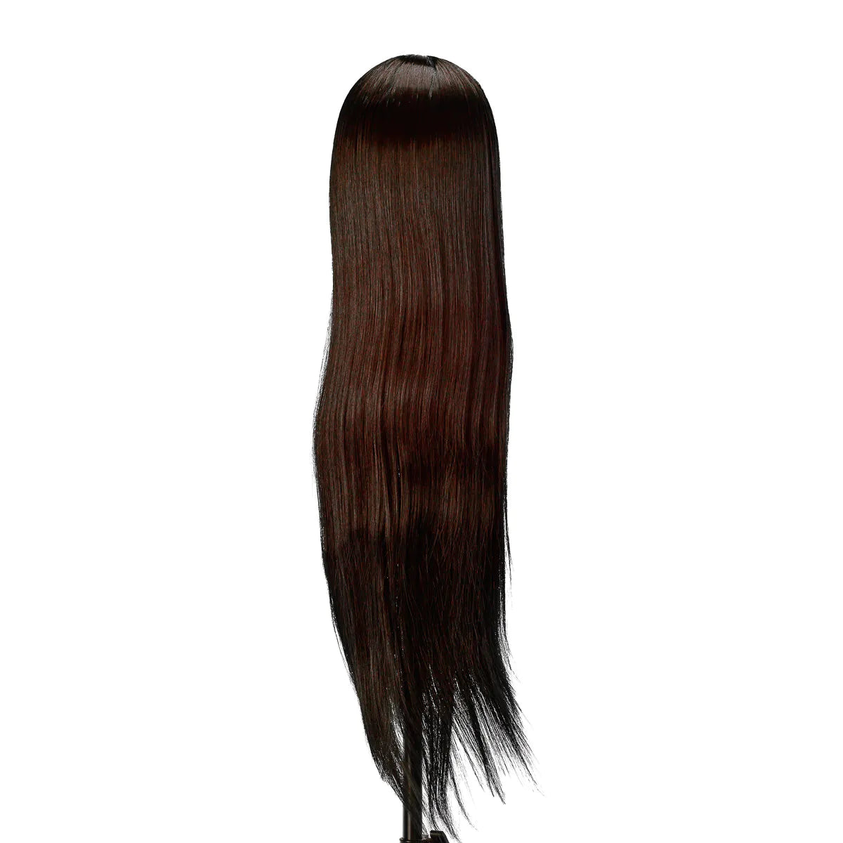 Tête d'apprentissage coiffure Gabbiano WZ2, cheveux synthétiques, couleur 4#, longueur 24"