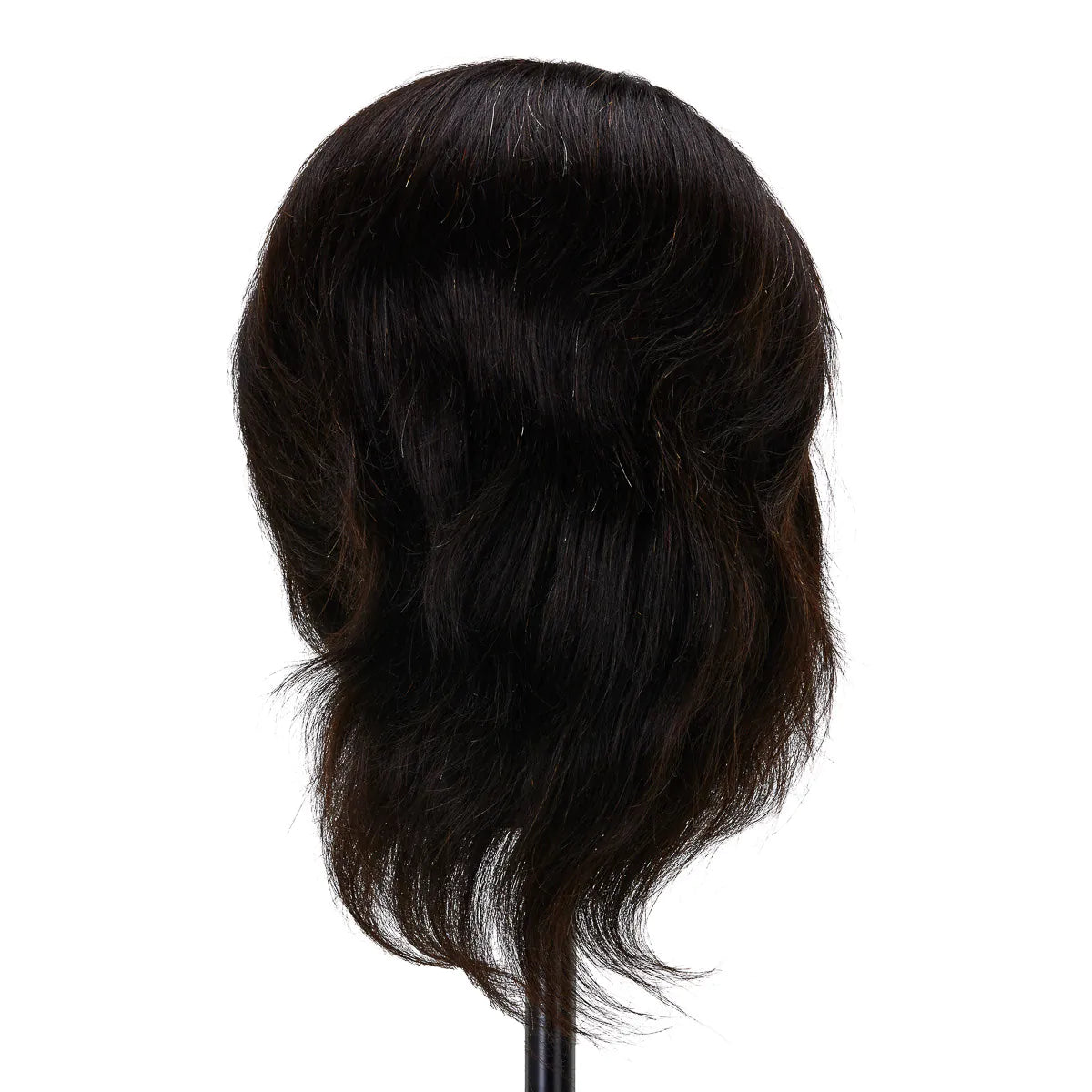 Gabbiano WZ3 hairdressing training head, natural hair, color 1#, length 8" 