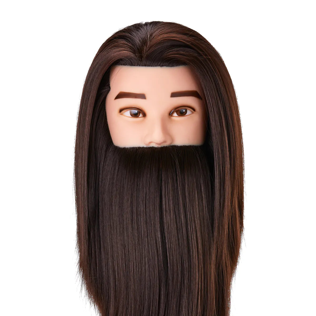 Cabeza de Prácticas Masculina con Barba Gabbiano WZ4: Maniquí de Entrenamiento de Peluquería y Barbería
