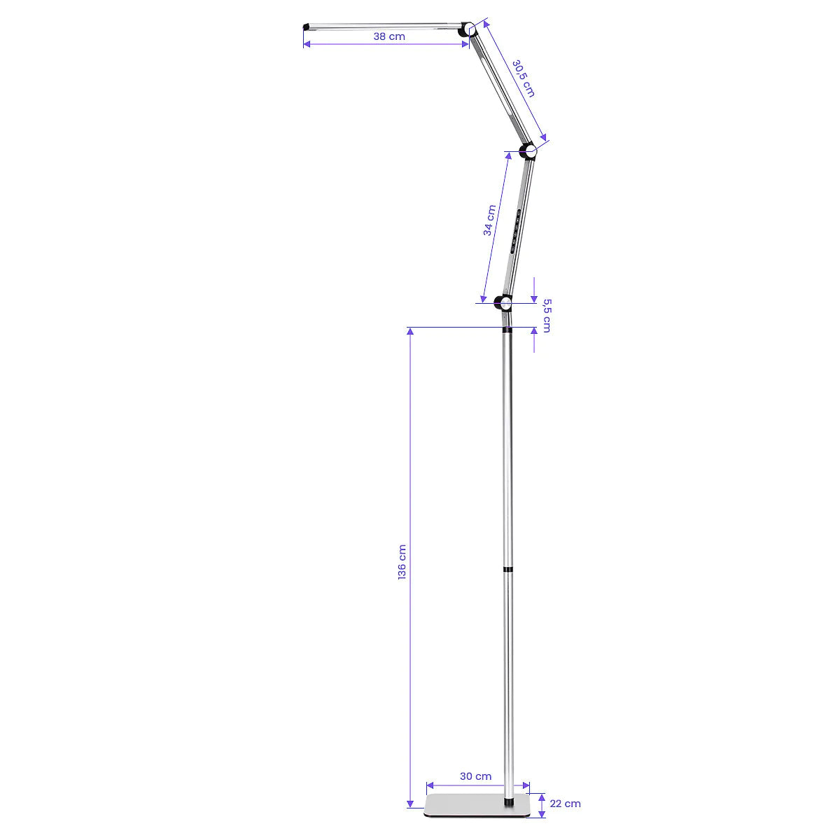 22W LED shadowless lamp