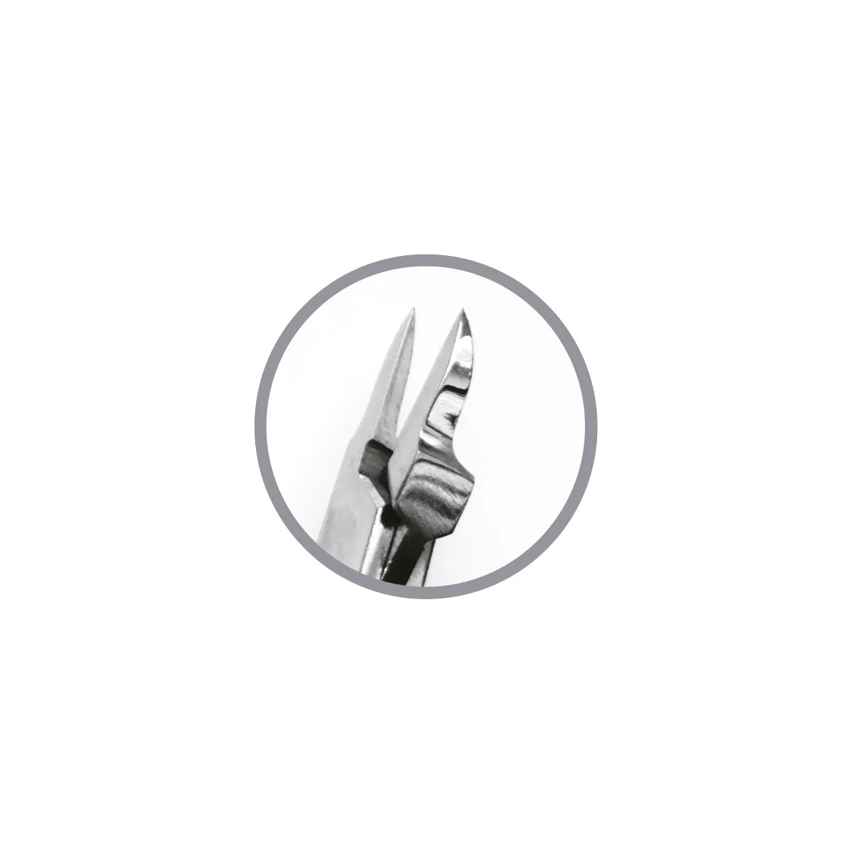 Straight pliers with very narrow, sharp side tips