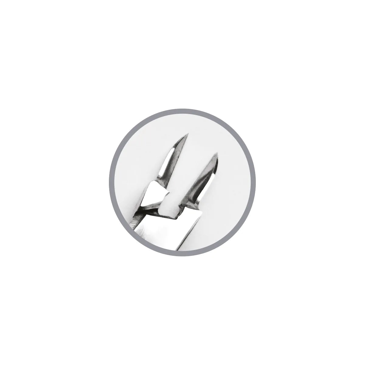 Straight pliers with very narrow, sharp side tips