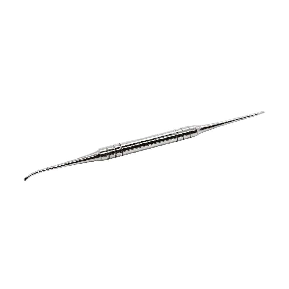 Lima mini angular podológica de acero inoxidable 10 cm
