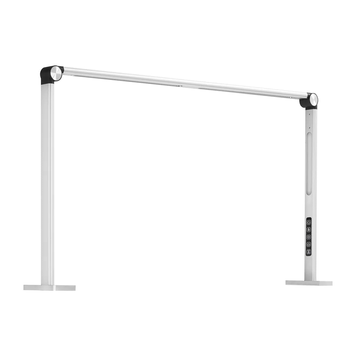 Lámpara LED de Mesa Portátil con Panel Táctil, Zonas de Luz Seleccionables y Temporizador Automático