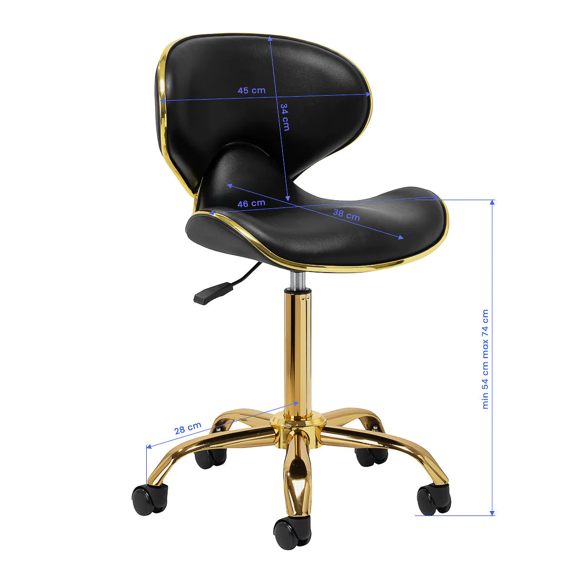 Chaise esthétique avec dossier ergonomique Q-4599G