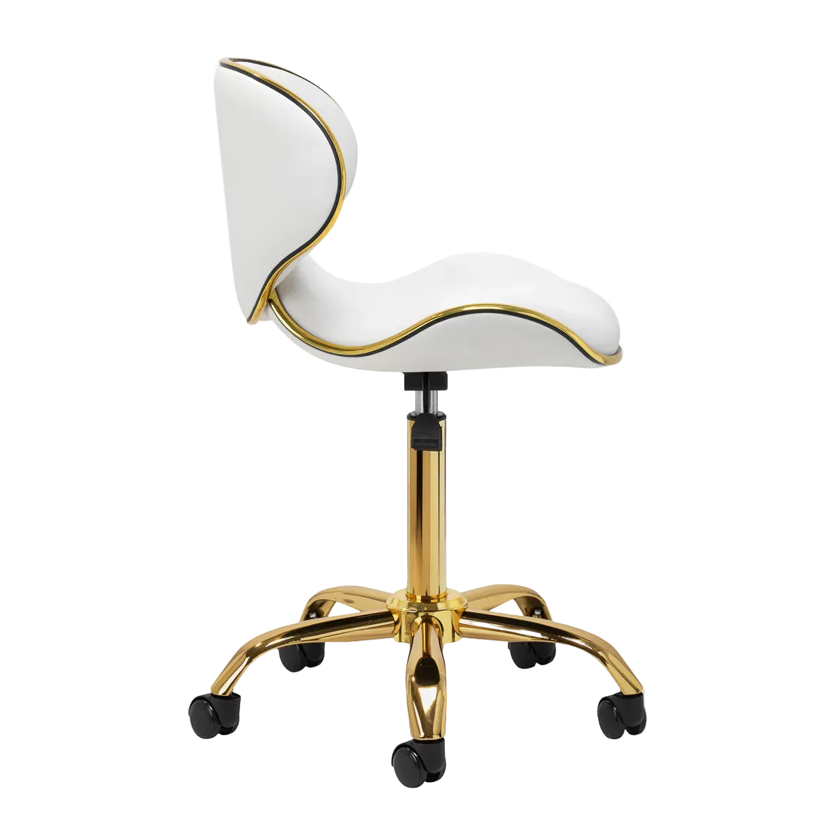 Silla con respaldo ergonómico Q-4599G blanco
