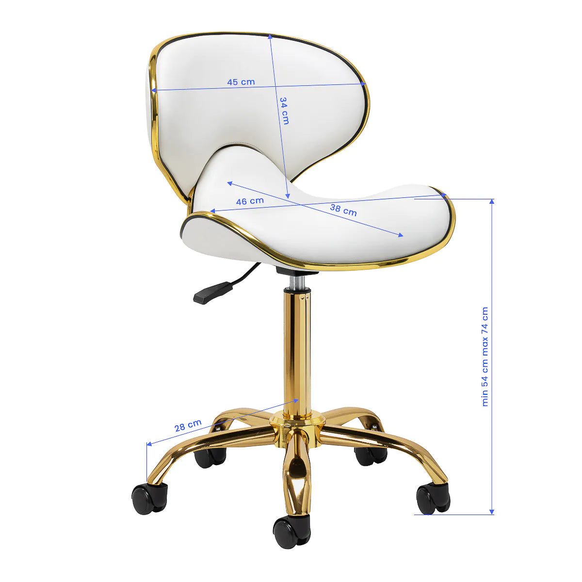 Chaise esthétique avec dossier ergonomique Q-4599G