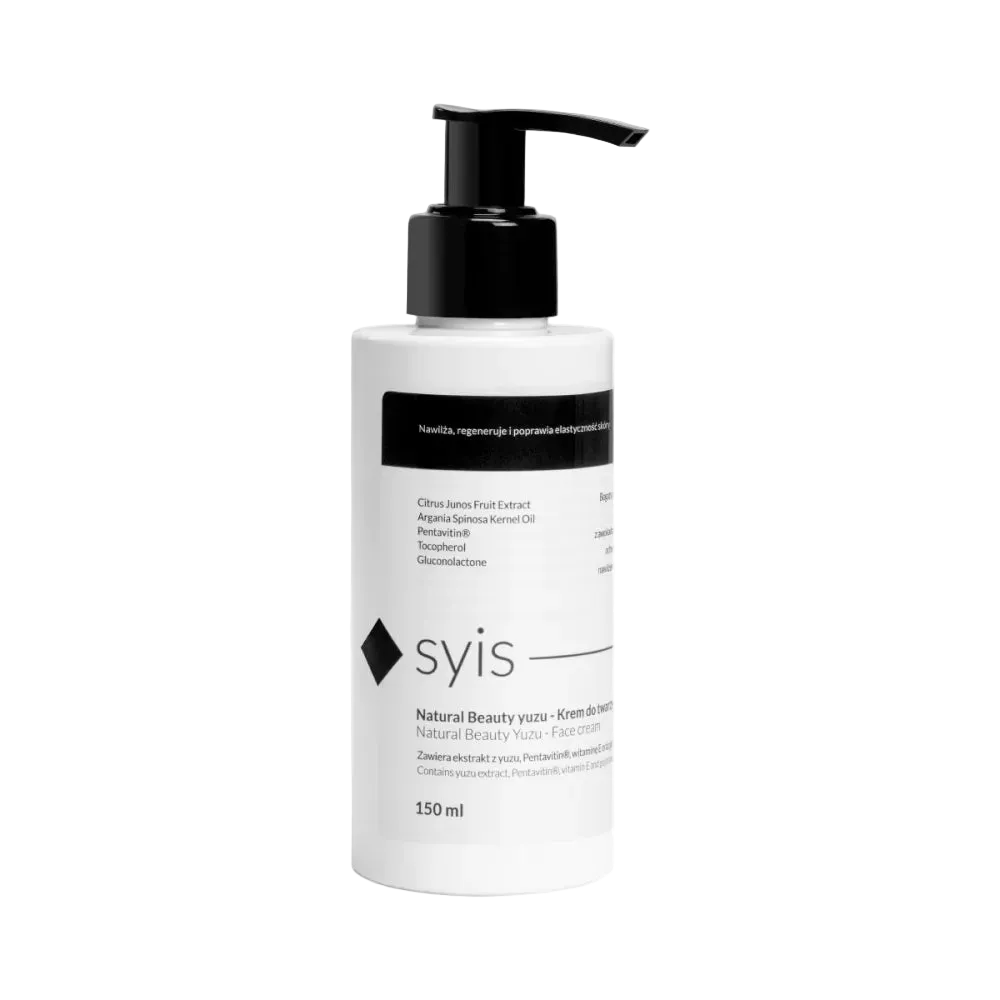 SYIS Natural Beauty – Crema Facial Iluminadora e Hidratante de Yuzu, 150 ml