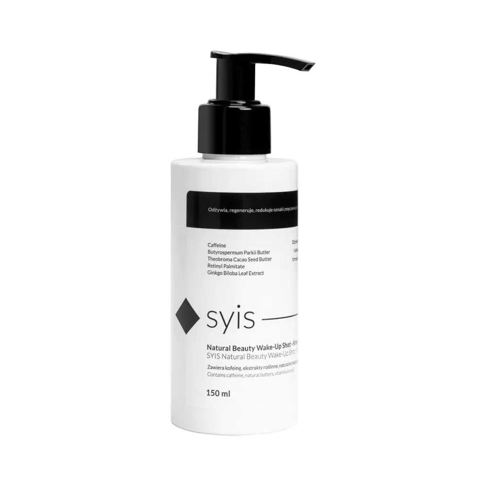 SYIS Natural Beauty Crema Nutritiva para el Contorno de Ojos con Cafeína | Concentrado Clínico Drenante, Complejo Antifatiga Periocular y Matriz Lipídica Noble, 150 ml, marca SYIS