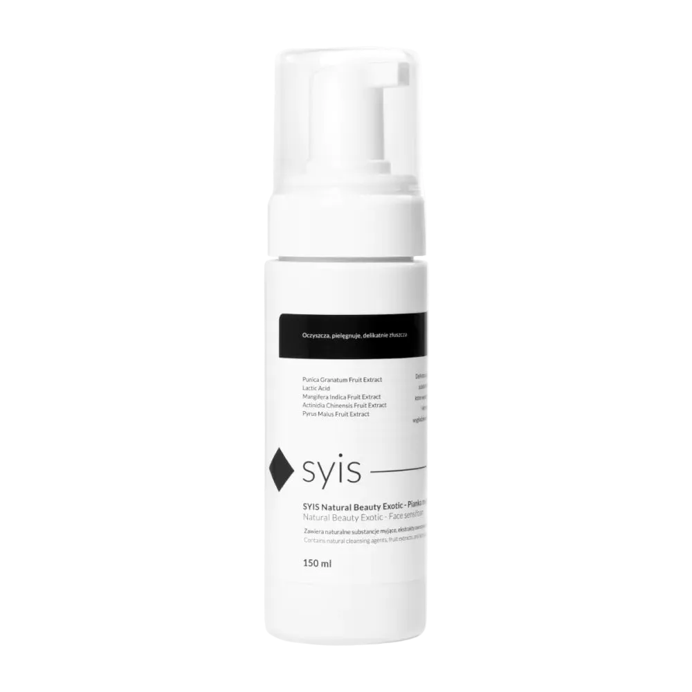 Espuma limpiadora suave con extractos de frutas 150 ml, marca SYIS