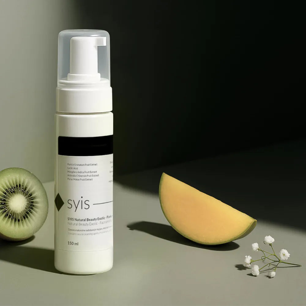Espuma limpiadora suave con extractos de frutas 150 ml