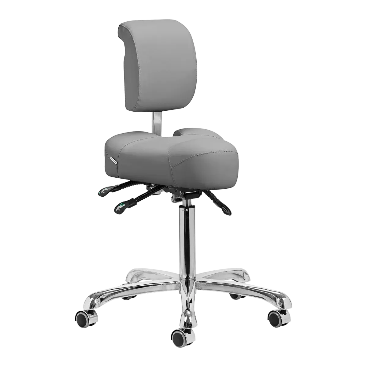 Silla Podológica Ergonómica Giovanni 1005: Triple Ajuste por Pistón de Gas, Soporte Lumbar Activo y Máxima Estabilidad