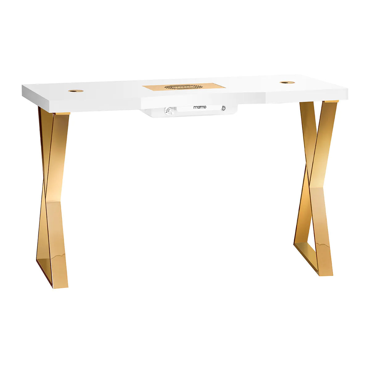 Mesa de Manicura Momo 04 | Elegancia Minimalista con Aspirador Integrado Momo J-02 dorado