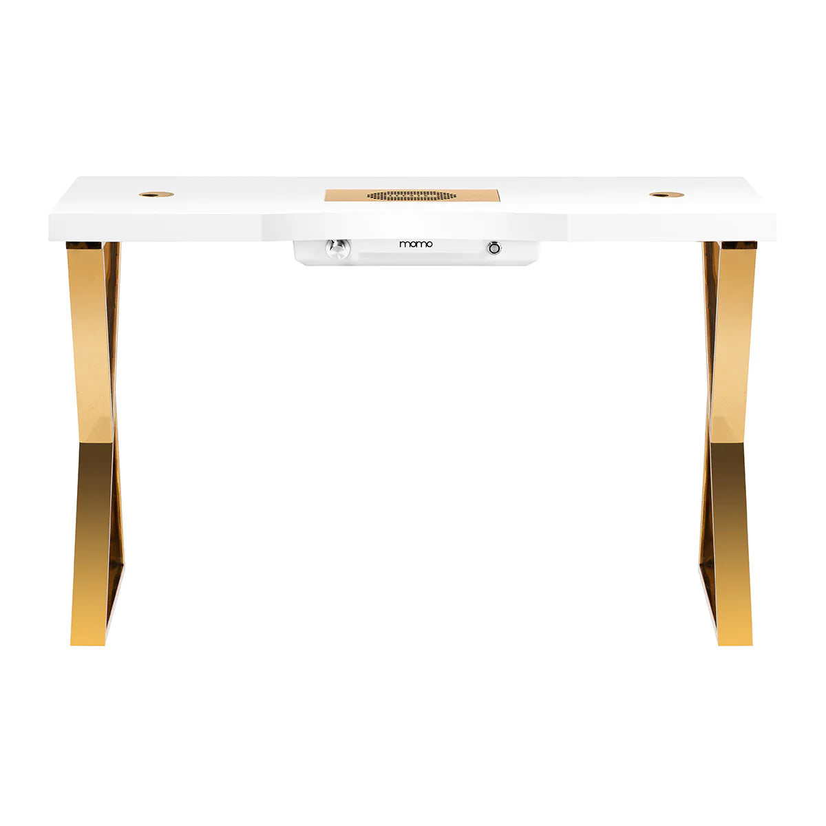 Mesa de Manicura Momo 04 | Elegancia Minimalista con Aspirador Integrado Momo J-02 dorado