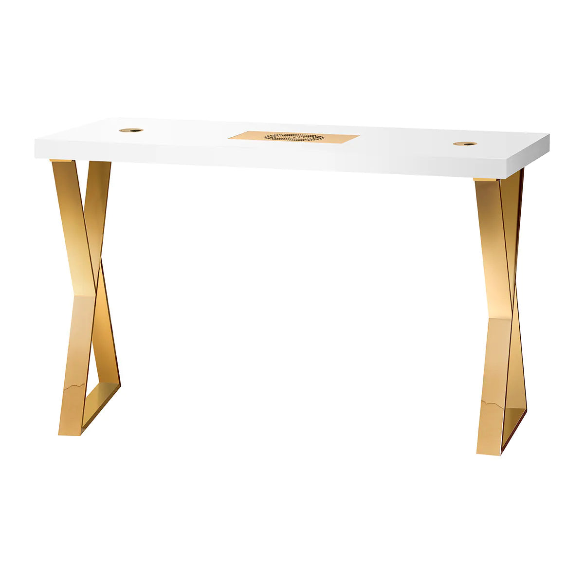 Mesa de Manicura Momo 04 | Elegancia Minimalista con Aspirador Integrado Momo J-02 dorado