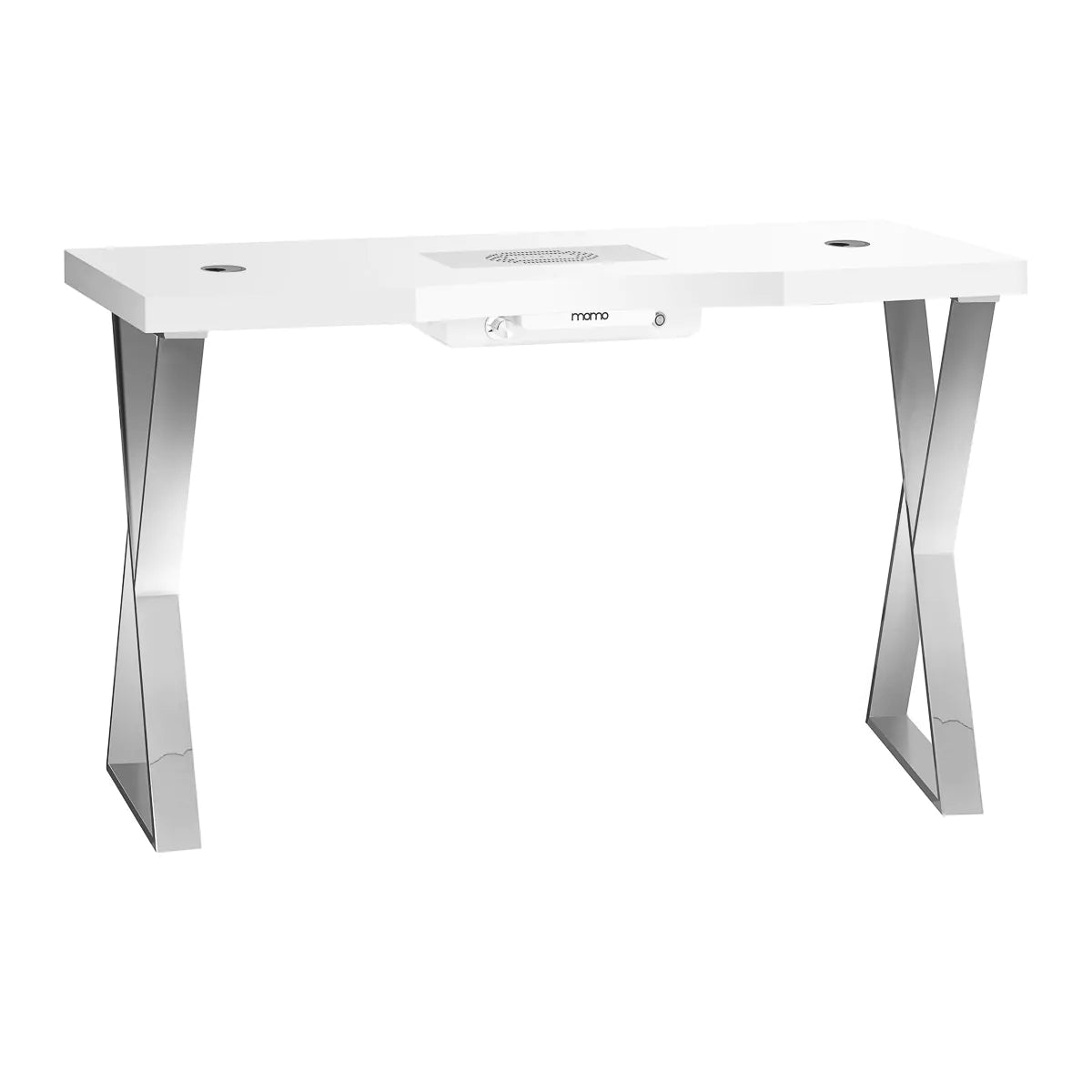 Mesa de Manicura Momo 04 | Elegancia Minimalista con Aspirador Integrado Momo J-02 plateado