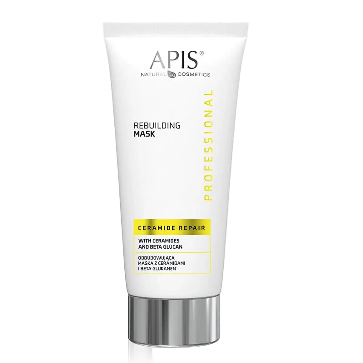 Mascarilla reconstructiva con ceramidas y beta glucano, 200 ml, Apis Natural Cosmetics
