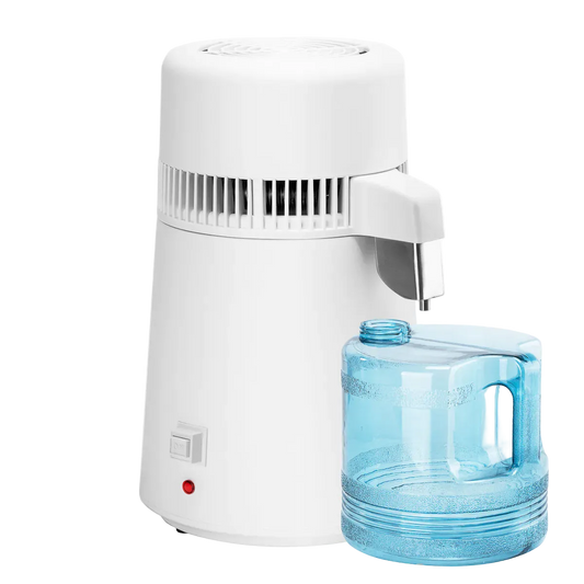 Destilador de agua de 4 L, 1 L/h, 750 W