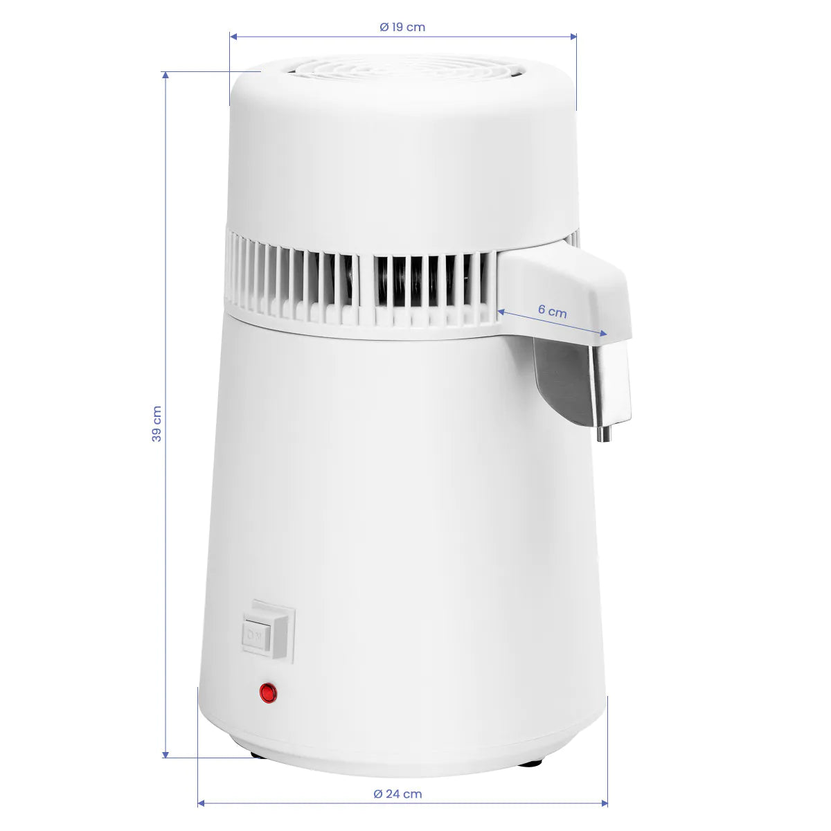 Distillateur d'eau 4 L, 1 L/h, 750 W