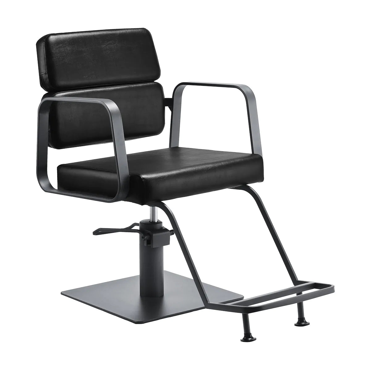 Gabbiano Porto gray black hairdressing chair
