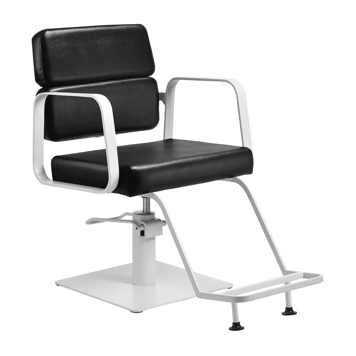 Fauteuil de coiffure Gabbiano Porto blanc noir