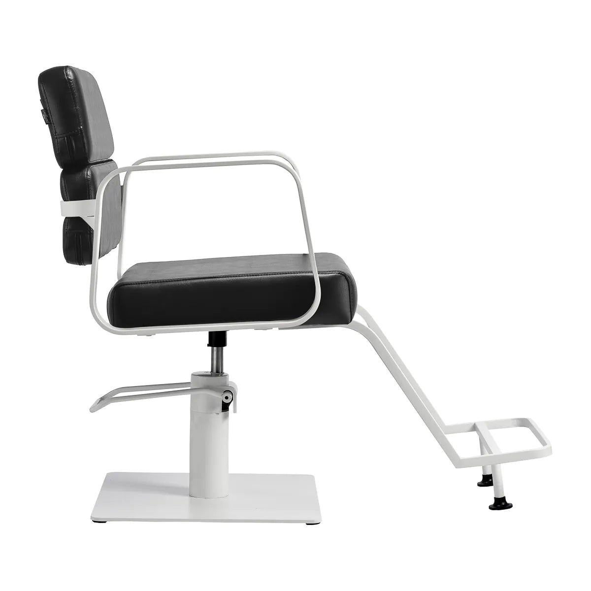 Fauteuil de coiffure Gabbiano Porto blanc noir