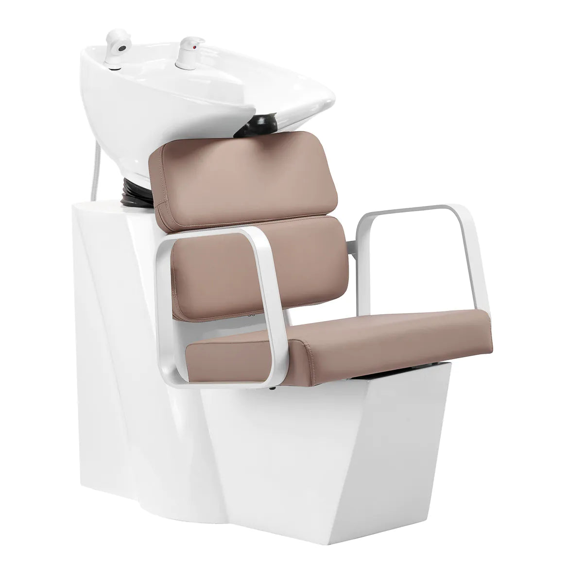 Lavacabezas de peluquería Porto beige y blanco