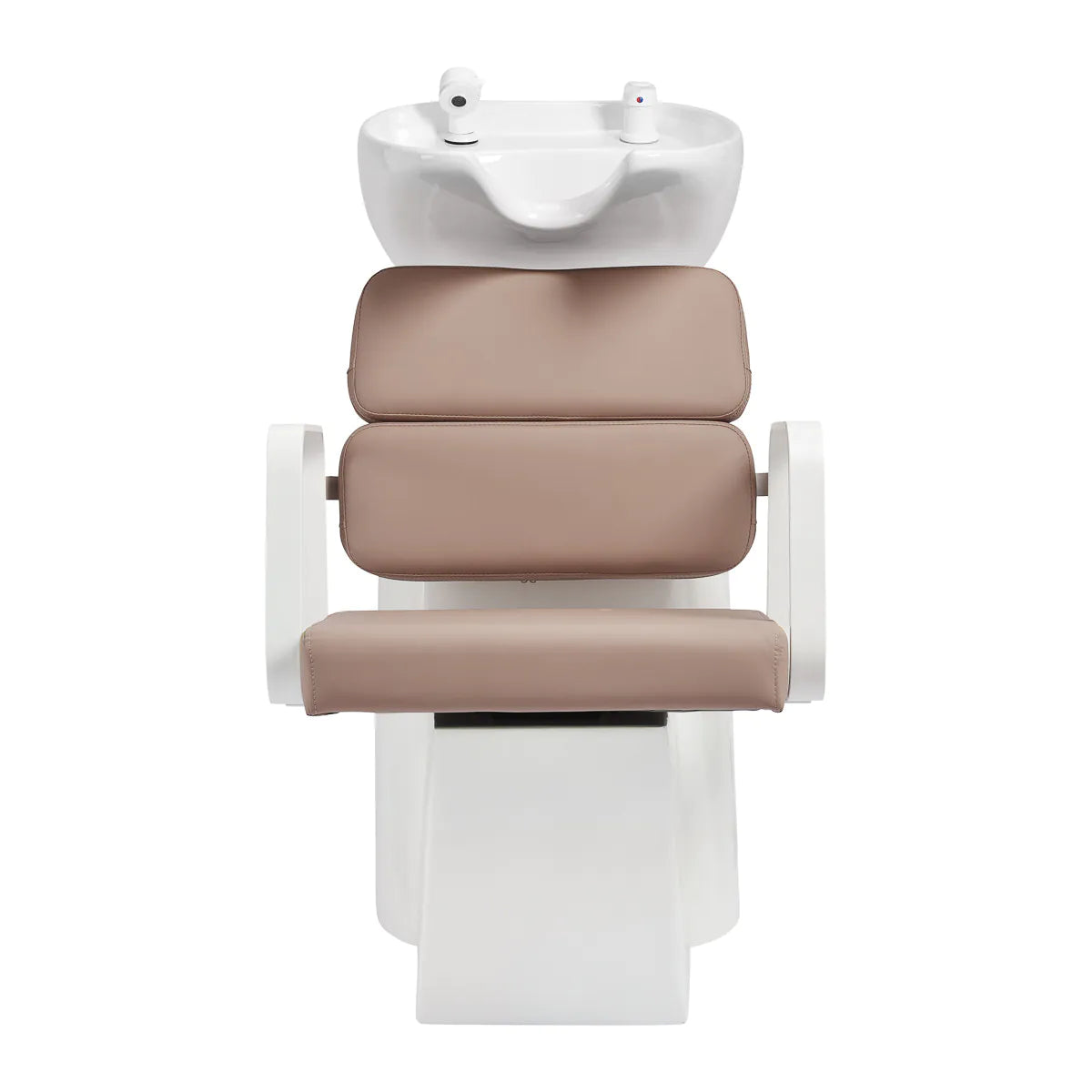 Lavacabezas de peluquería Porto beige y blanco