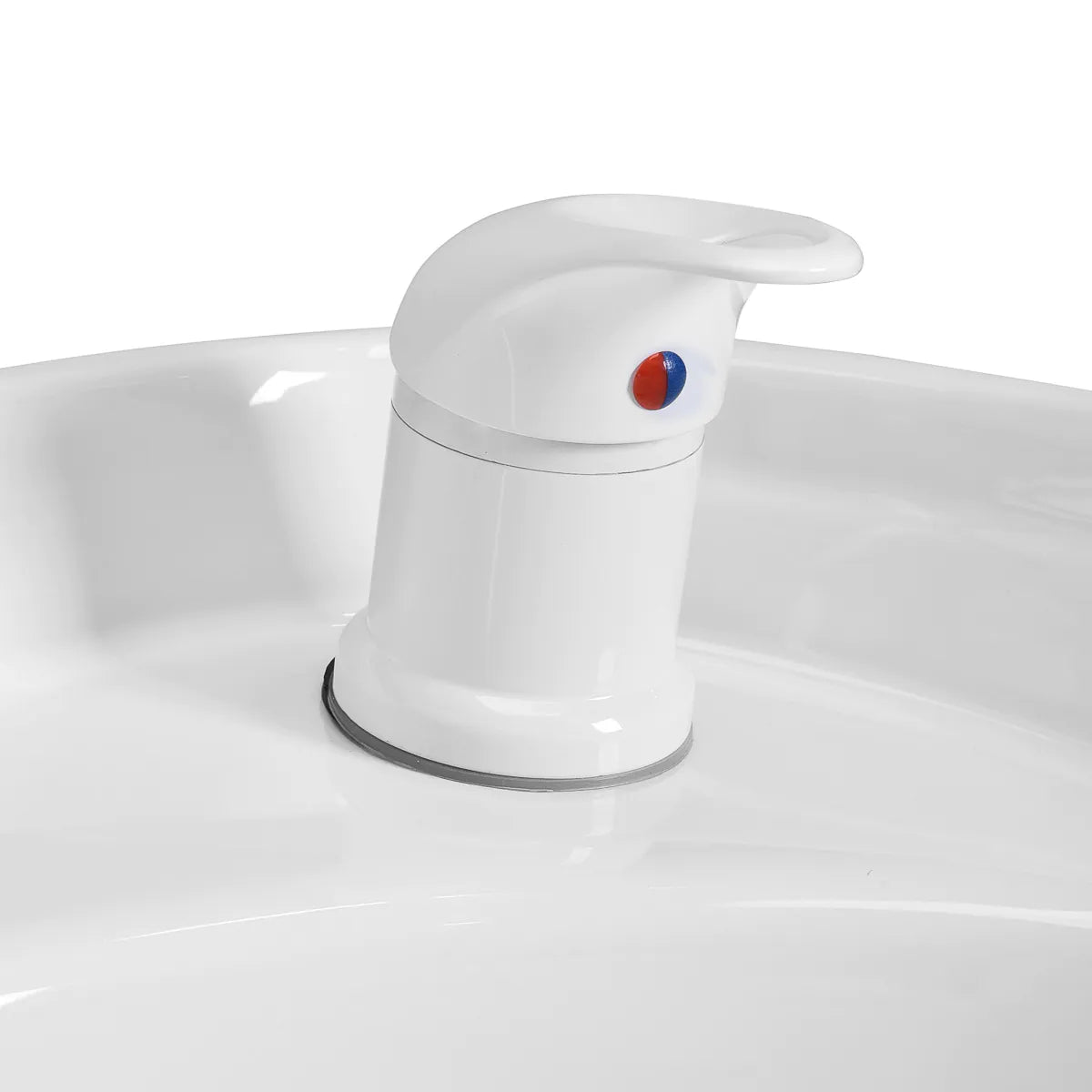 Lavacabezas de peluquería Porto beige y blanco