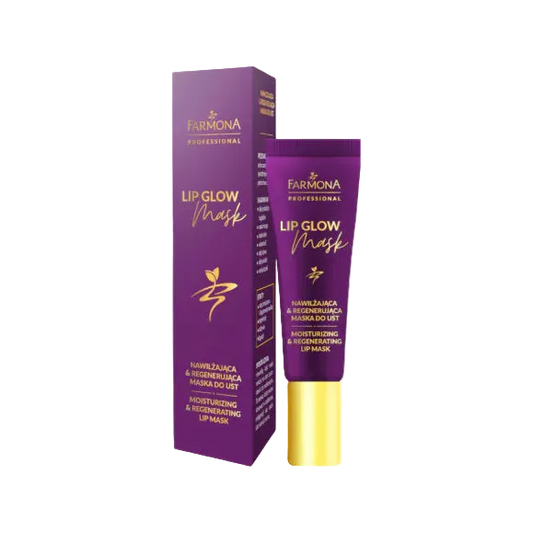 Farmona Lip Glow Mask – Mascarilla Hidratante y Regeneradora Intensiva para Labios, 12 ml