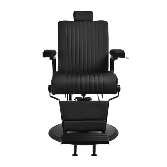 Sillón de barbero profesional Gabbiano Levi negro