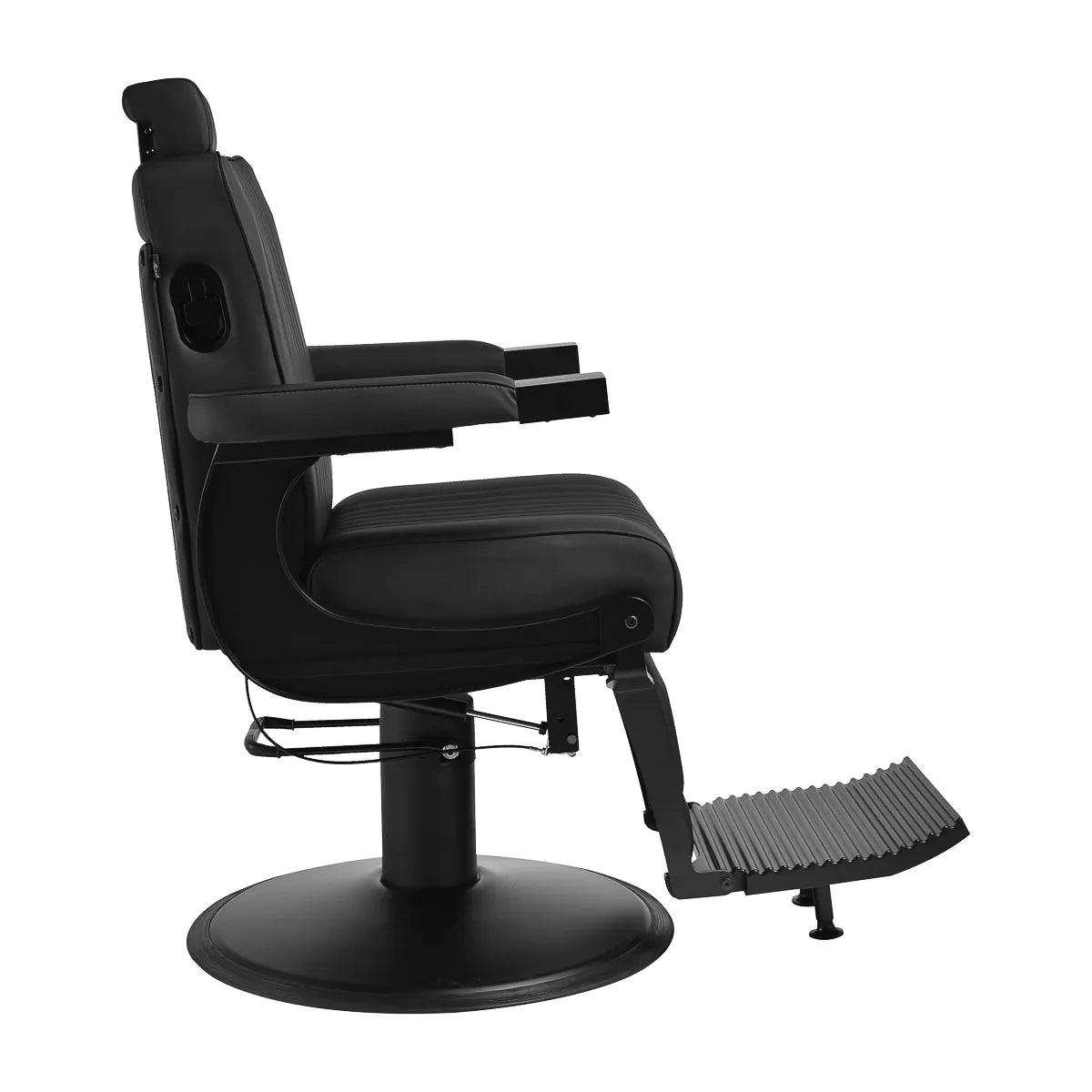 Sillón de barbero profesional Gabbiano Levi negro