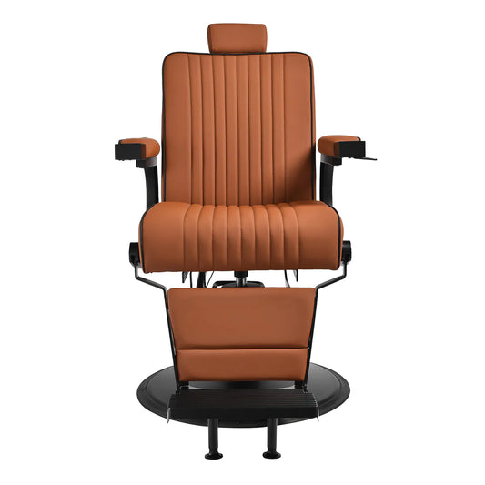 Sillón de barbero profesional Gabbiano Levi, marrón