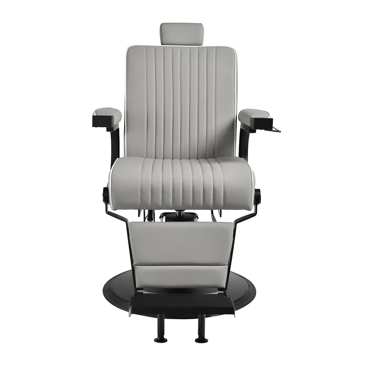 Sillón de barbero profesional Levi, gris