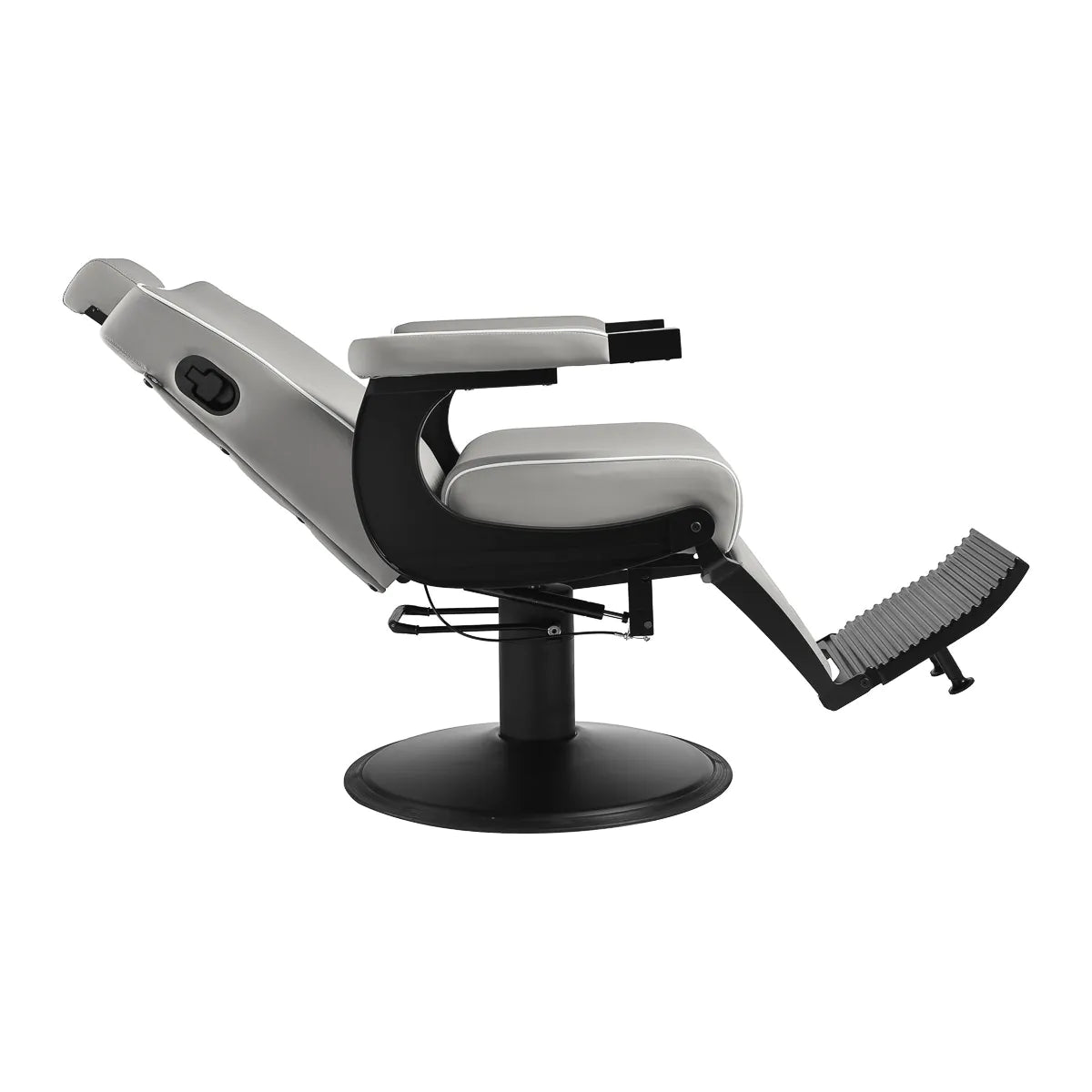 Sillón de barbero profesional Levi, gris