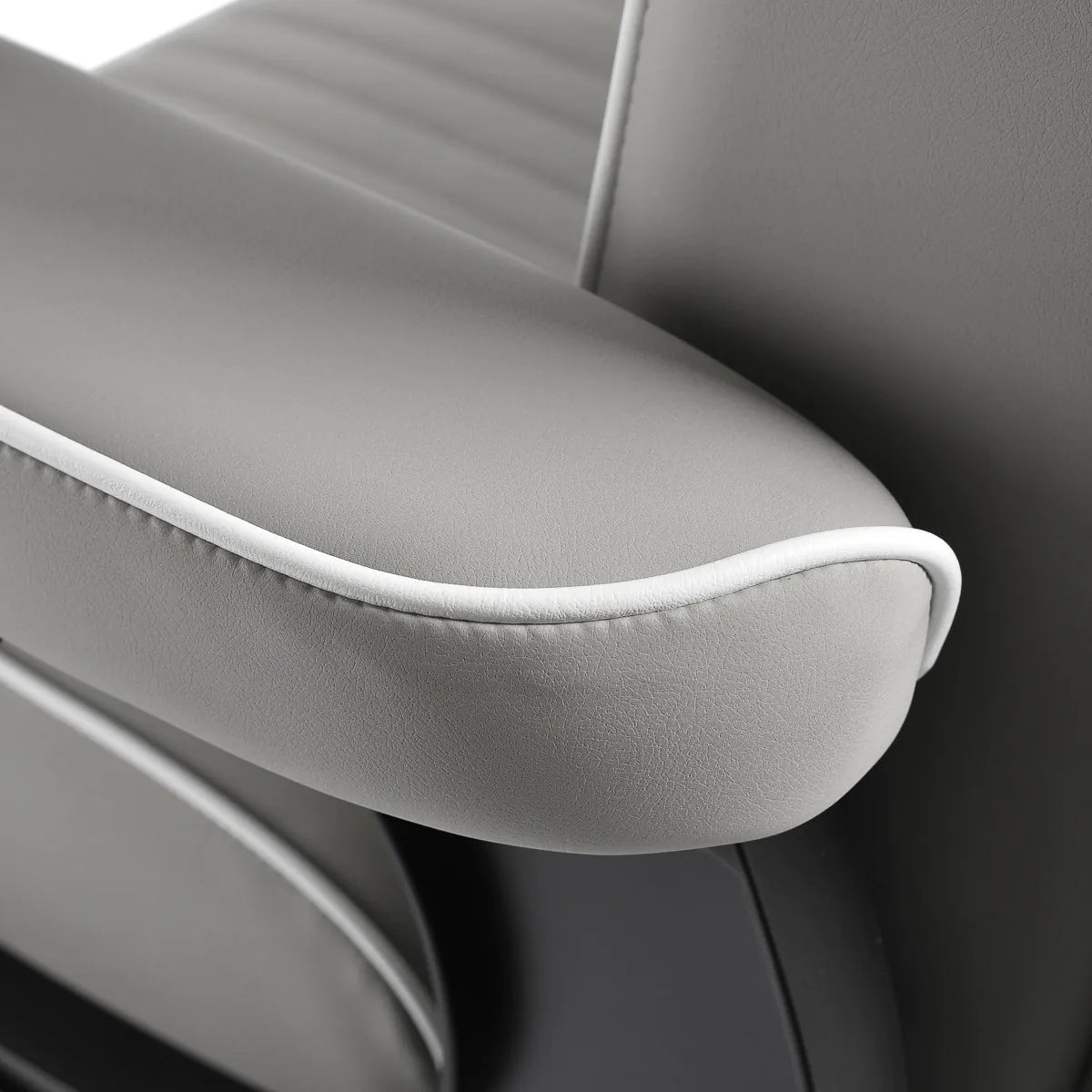 Sillón de barbero profesional Levi, gris